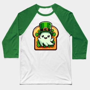 St. Patrick’s Day Ghost On Toast Baseball T-Shirt